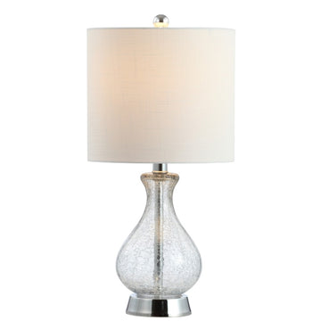 Playa 21" Metal/Bubble Glass LED Table Lamp - JONATHAN Y